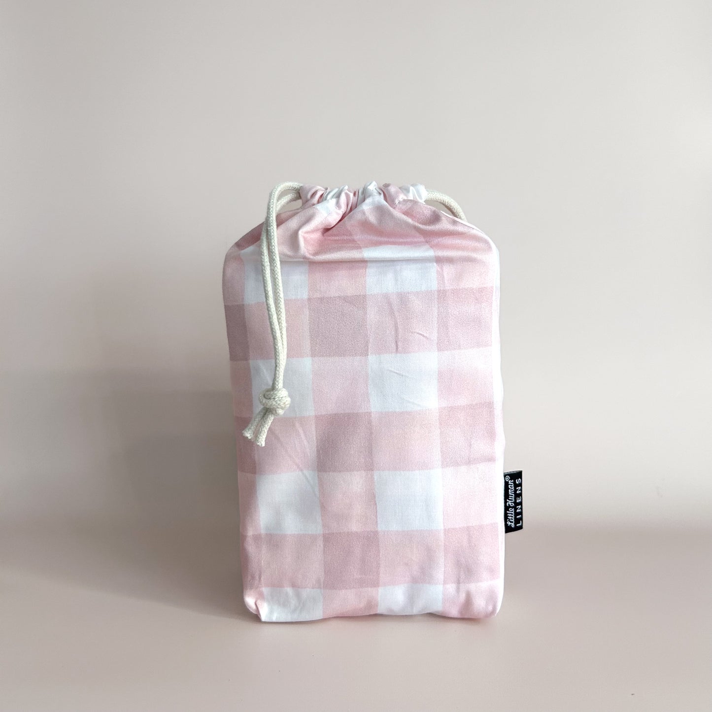 Co-Sleeper Bassinet / Change Pad Waterproof Sheet - Pink Gingham