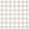 Mini Cot Waterproof Sheet - Latte Gingham