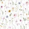 European / Large Cot Waterproof Sheet - Wildflower