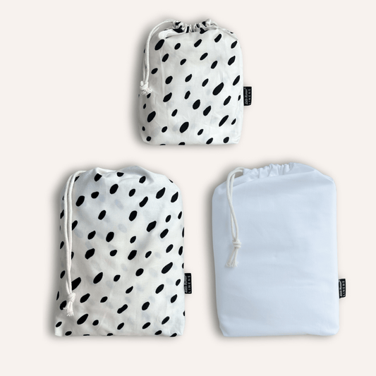 Bundle Box - Spotty & Brilliant White - Little Human Linens