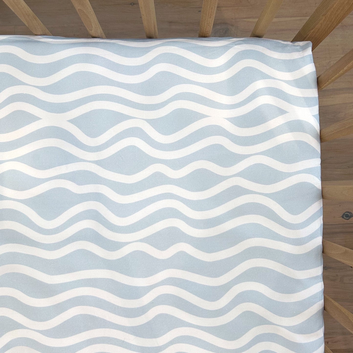 Cot Waterproof Sheet - Bright Waves - Little Human Linens