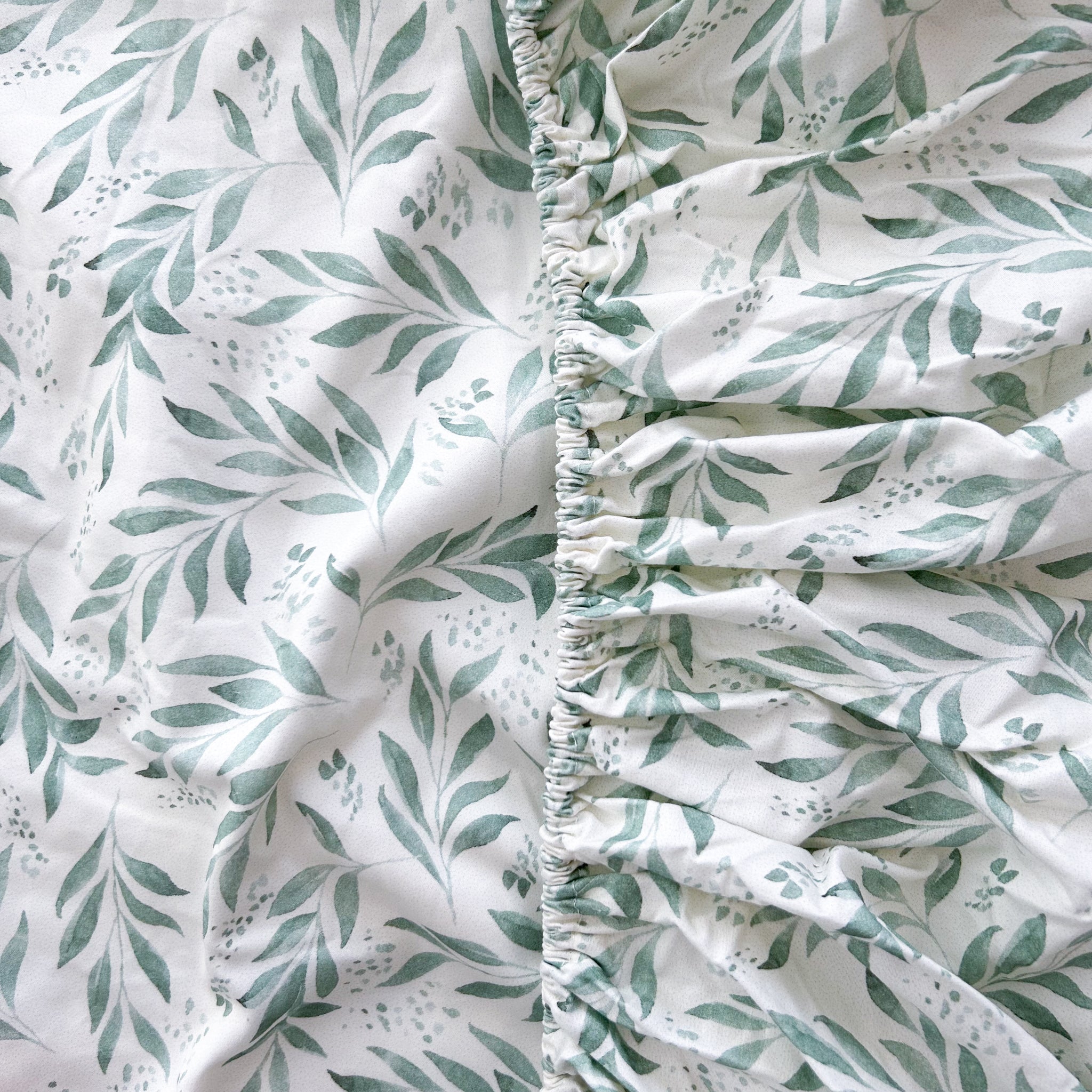 Green leaf cot sheets best sale