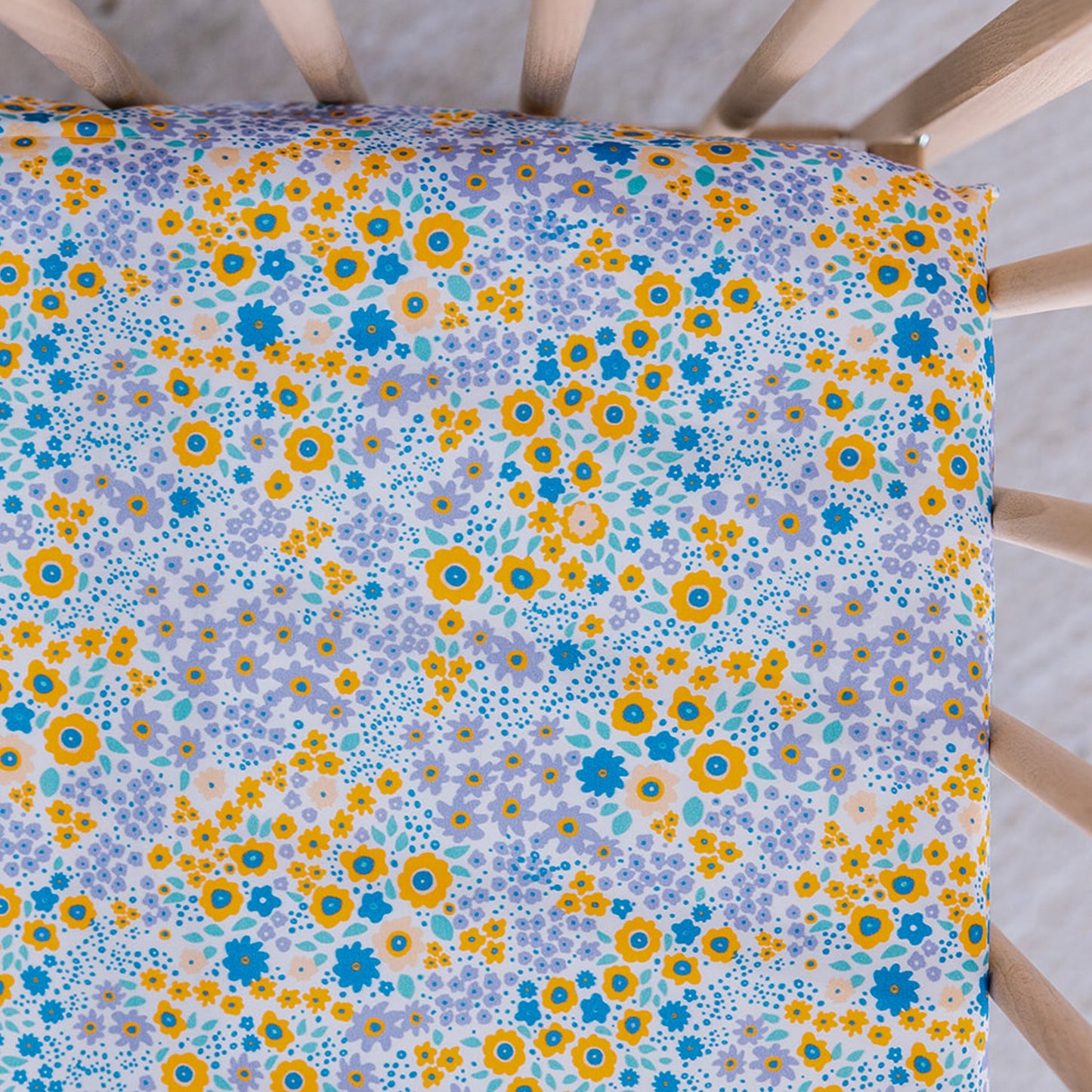 Cot Waterproof Sheet - Summer Flowers