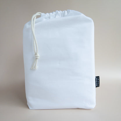 Cot Waterproof Sheet - Brilliant White - Little Human Linens